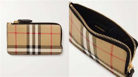 BURBERRY 經典格紋帆布皮革卡夾／本月「一粒萬倍日」入手開 .